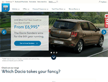 Tablet Screenshot of dacia.co.uk